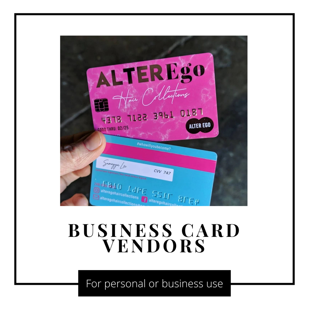BUSINESS CARD & THANK YOU CARD VENDORS